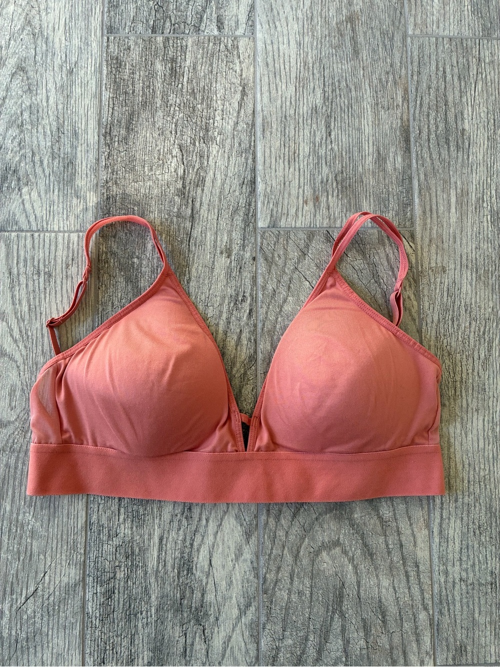 SO Coral Pink Wireless Light Support Bralette